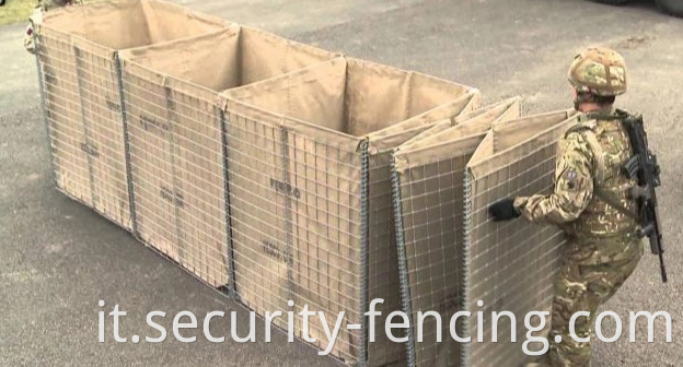 Gabion Retening Wall Hesco Blast Wall China Produttore